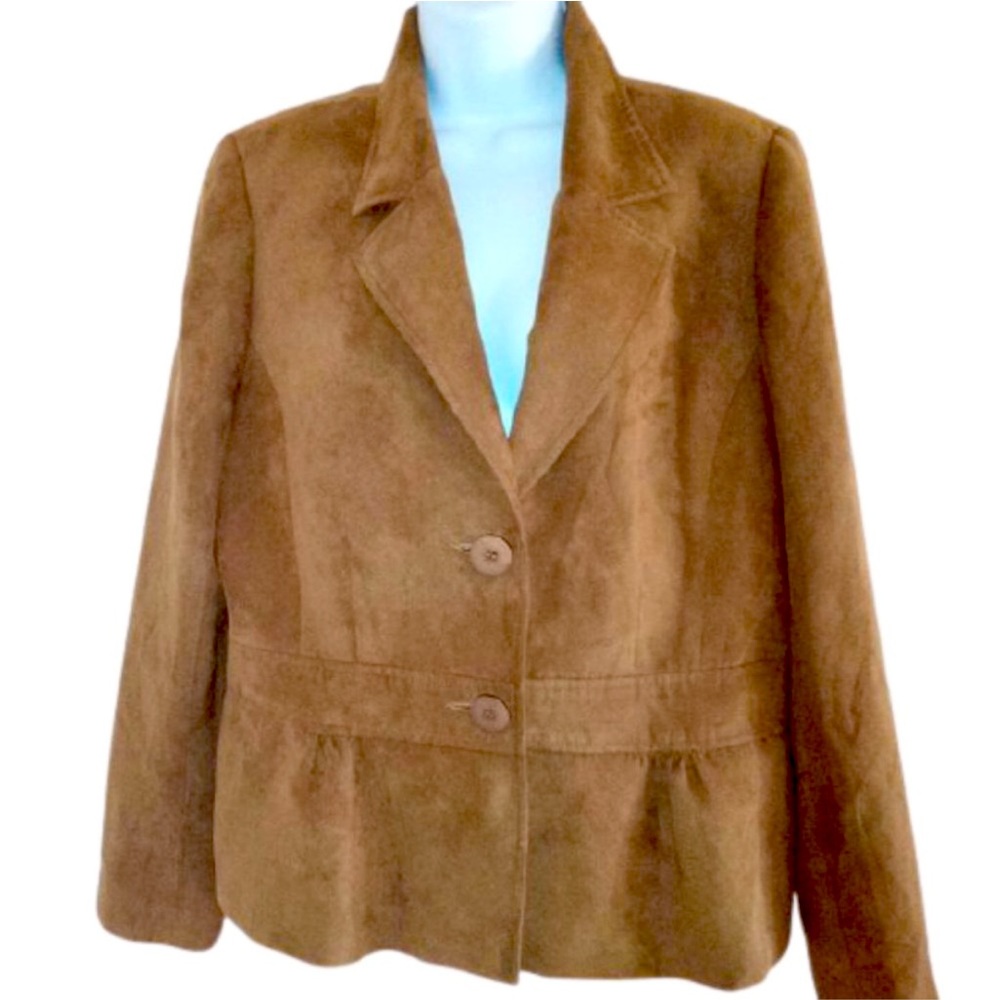 Jessica Brown Microfiber Jacket Blazer Size 14